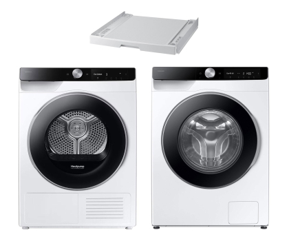 Suszarka do ubrań ZESTAW Samsung Suszarka DV90DG6845LKU4+Pralka WW11DG6B85LKU4+Łącznik